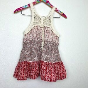 Free People boho tank top size S // 1950